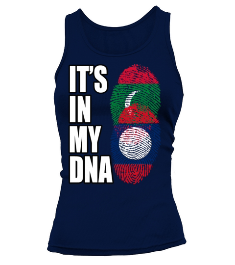 Maldivian And Laotian Mix Heritage DNA Flag Tank top Woman