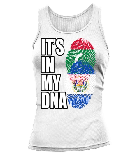Maldivian And Salvadoran Mix Heritage DNA Flag Tank top Woman