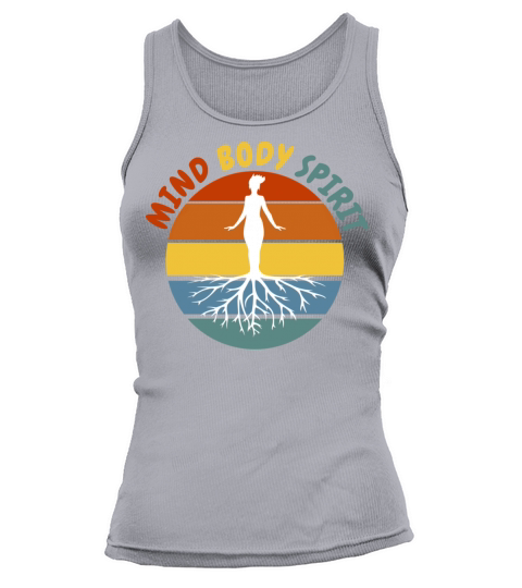 meditation yoga retro sunset Tank top Woman