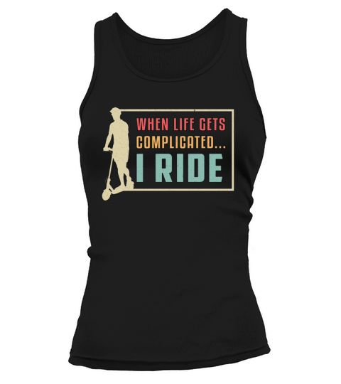 Scooter Driver I Ride Escooter Stunt Retro Vintage Tank top Woman