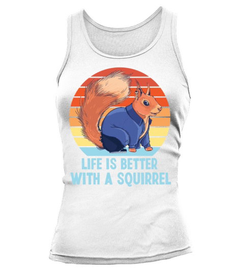 Squirrel Acorn Retro Vintage Life Tank top Woman