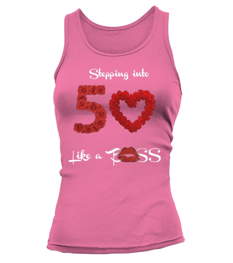 Stepping Into 50 Like A Boss Tote Shirt Tank top Woman