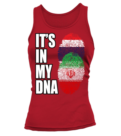 Thai And Iranian Vintage Heritage DNA Flag Tank top Woman