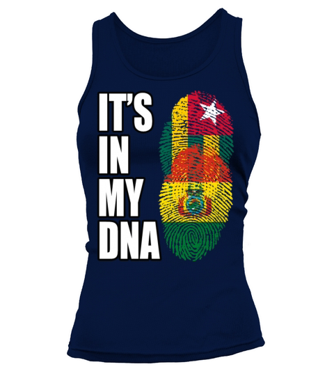 Togolese And Bolivian Mix Heritage DNA Flag Tank top Woman