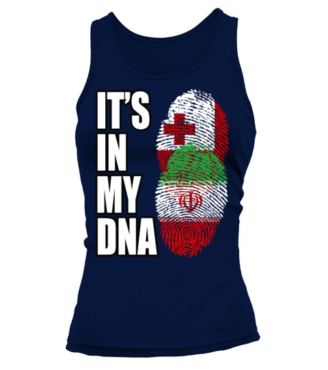 Tongan And Iranian Mix Heritage DNA Flag Tank top Woman