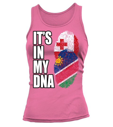 Tongan And Namibian Mix Heritage DNA Flag Tank top Woman