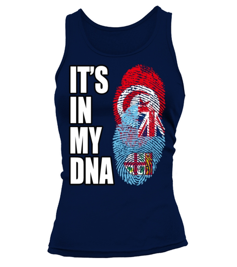 Tunisian And Fijian Mix Heritage DNA Flag Tank top Woman