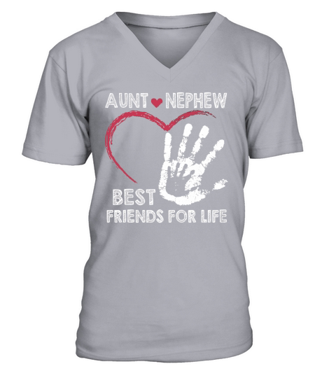 Aunt and nephew best friends for lifes T-Shirt V-Neck T-shirt