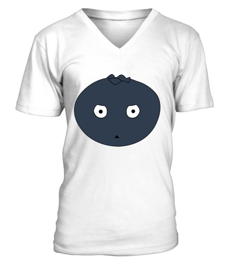 blueberry / color V-Neck T-shirt