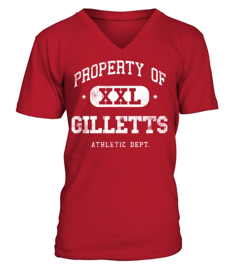 Gilletts XXL Property of Athletic Department V-Neck T-shirt