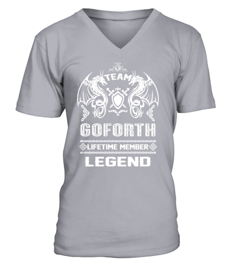 GOFORTH team lifetime member legend V-Neck T-shirt