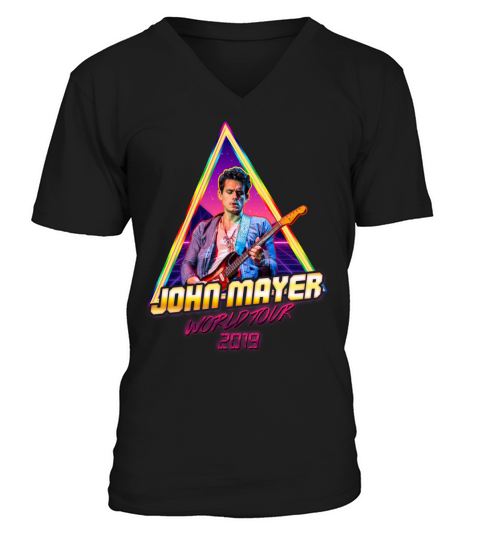 John Mayer World Tour 2019 V-Neck T-shirt