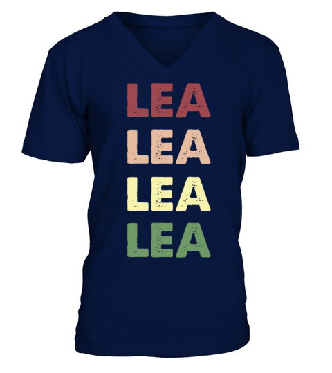 Lea Shirt - Funny Vintage Personalized Lea V-Neck T-shirt