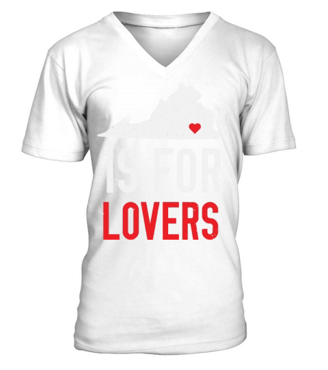 Throwback Vintage Virginia Lovers V-Neck T-shirt