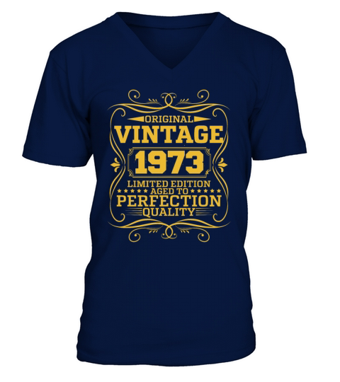 Vintage 1973 Original Limited Edition V-Neck T-shirt