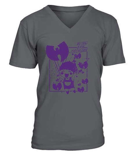 wutang is for the children dark purple V-Neck T-shirt