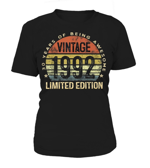 30 Year Old Gifts Vintage 1992 Limited Edition 30t Women's T-Shirt