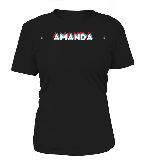 Amanda Name - Funny Name Amanda 80s theme Women's T-Shirt