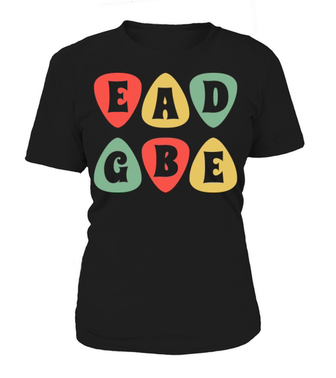 EADGBE Guitar Tuning - Vintage Musician Guitarist Women's T-Shirt