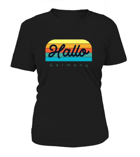 german greeting hallo funny germany shirt vintage Women's T-Shirt