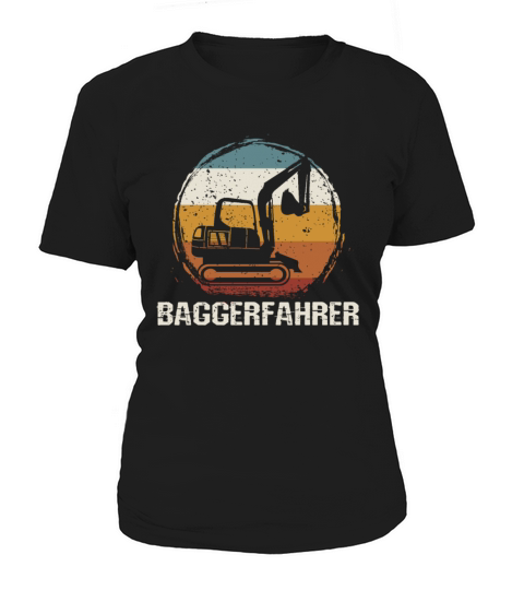 Retro grunge Excavator operator sunset Women's T-Shirt