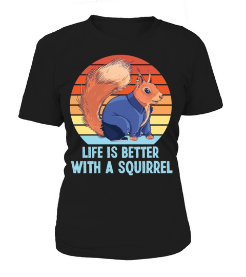 Squirrel Acorn Retro Vintage Life Women's T-Shirt