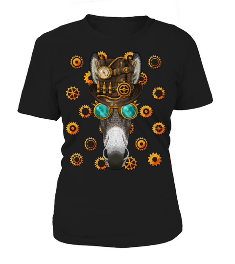 Steampunk Donkey Medieval Victorian Steam Powered Women's T-Shirt
