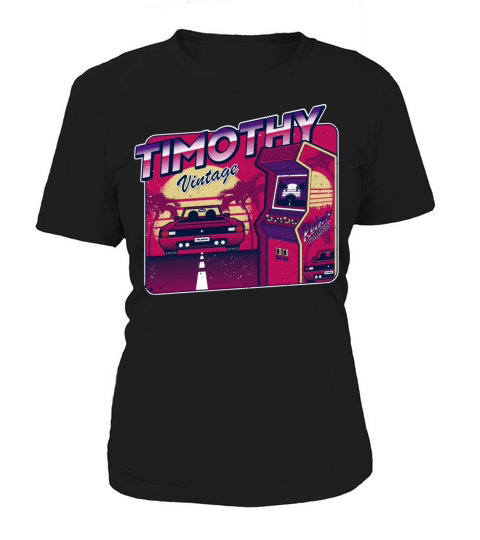 Timothy Funny Personalized Vintage Gamer 80s 90s Women's T-Shirt