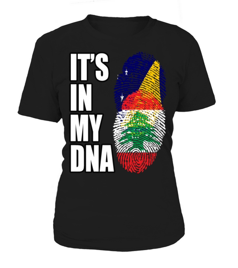 Tokelauan And Lebanese Mix Heritage DNA Flag Women's T-Shirt