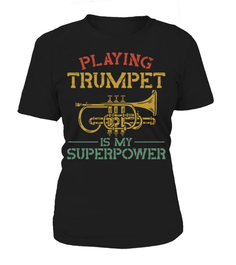 Trumpet Player Vintage Playing Women's T-Shirt