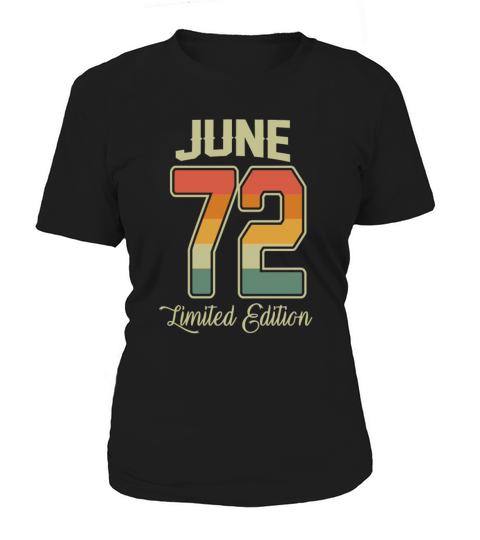 Vintage 50th Birthday June 1972 Sports Gift Women's T-Shirt