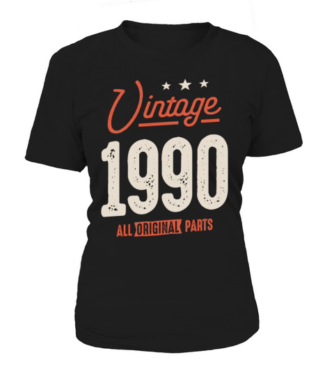 Vintage Born in 1990 - 32nd Birthday Retro Women's T-Shirt
