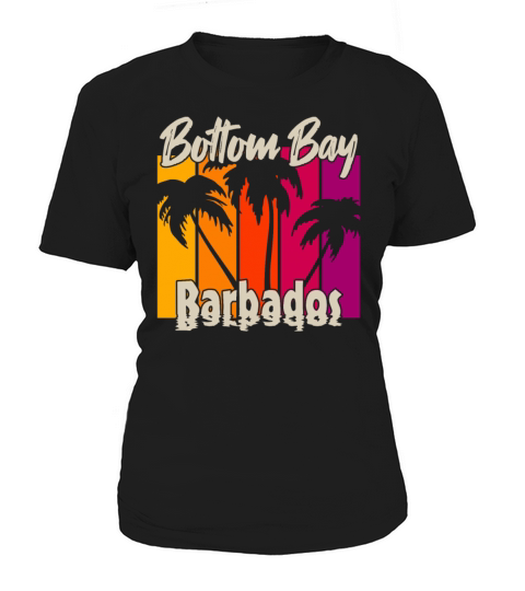 Vintage Bottom Bay Barbados Sunset Women's T-Shirt