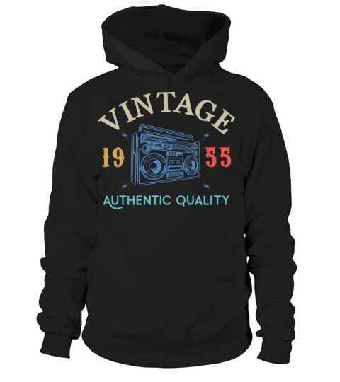 65 Years Old 1955 Vintage 65Th Birthday Anniversar Hoodie Unisex