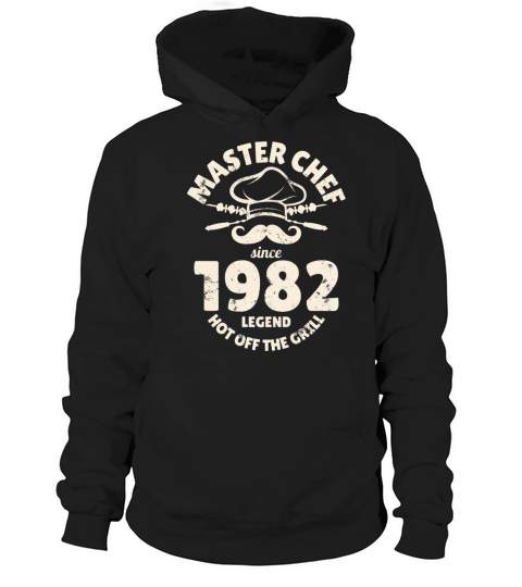 Born In 1982 BBQ Funny Grilling 40th Birthday Hoodie Unisex
