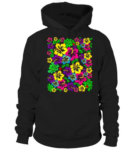 colorful luminous flowers Hoodie Unisex