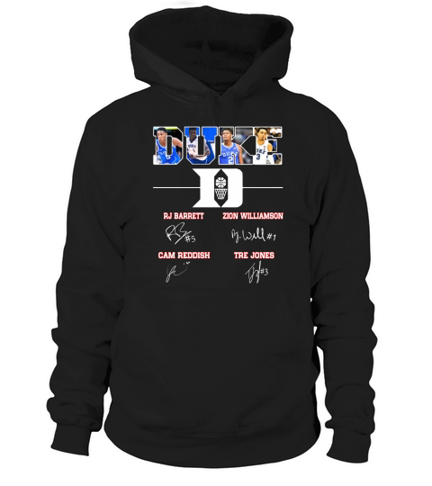 Duke Rj Barreit Zion Williamson Cam Reddish all signature Hoodie Unisex