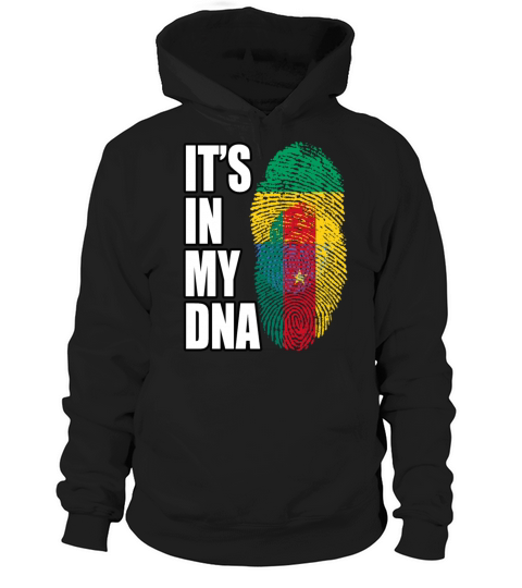 Gambian And Cameroonian Mix Heritage DNA Flag Hoodie Unisex