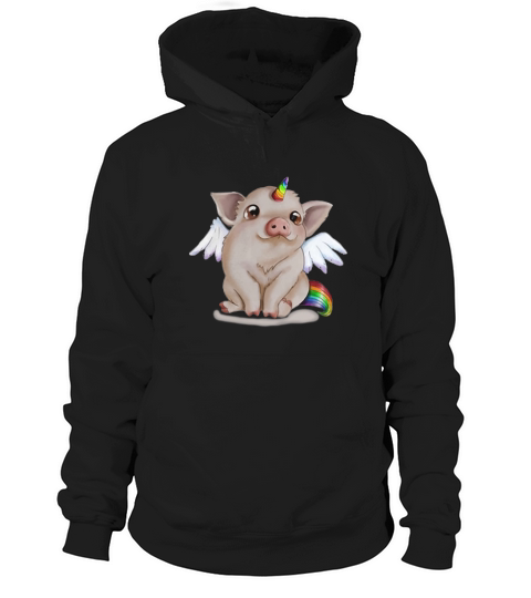 Rainbow Pig unicorn shirt Hoodie Unisex