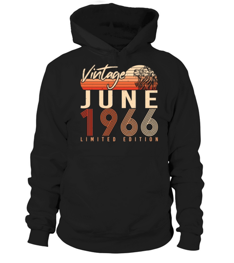 Vintage 1966 June Hoodie Unisex