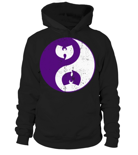 yin and yang wutang dark purple Hoodie Unisex