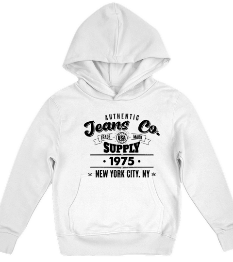 New York City Born In 1975 Vintage Birthday Kids Hoodie