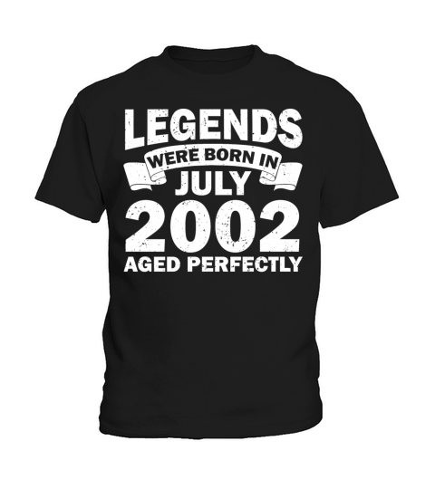 20th birthday July vintage 2002 gift idea Kids T-Shirt