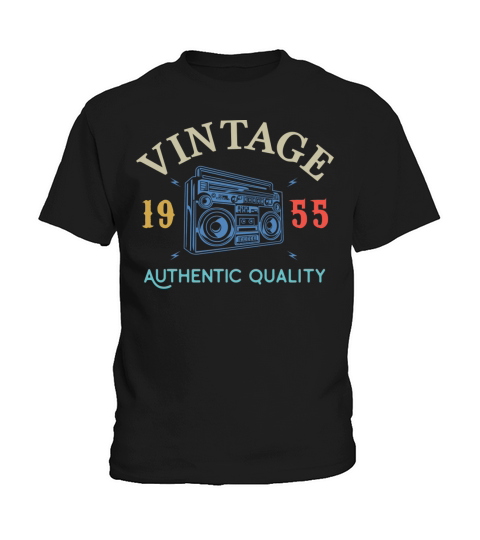 65 Years Old 1955 Vintage 65Th Birthday Anniversar Kids T-Shirt