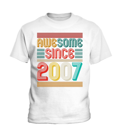 Awesome Since 2007 Kids T-Shirt