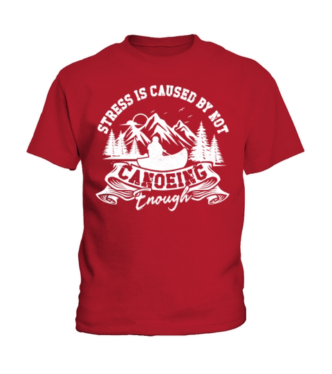 Canoe Canoeing Vintage Stress Is Kids T-Shirt