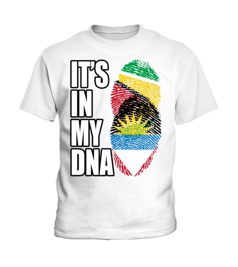 Guyanese And Antiguan Mix Heritage DNA Flag Kids T-Shirt