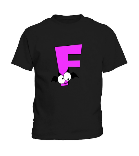 Halloween Alphabets Clipart F Kids T-Shirt