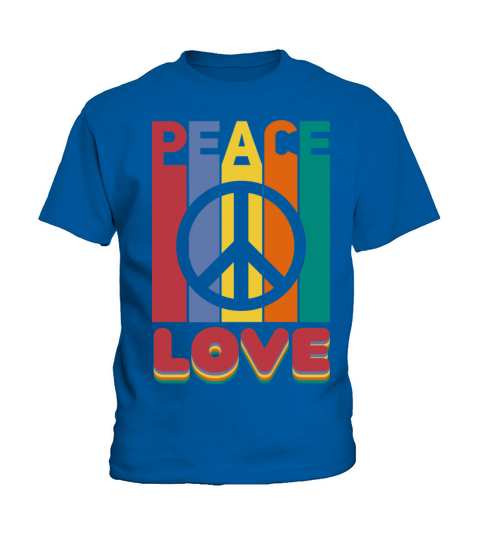 Love Peace Sign Vintage World Peace Advocates Kids T-Shirt