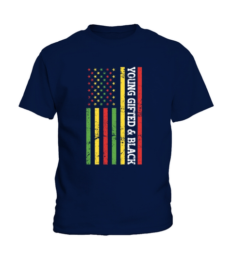Young Gifted And Black - Black History Month Kids T-Shirt